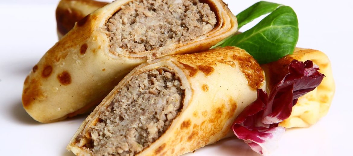 Блинчики с мясом